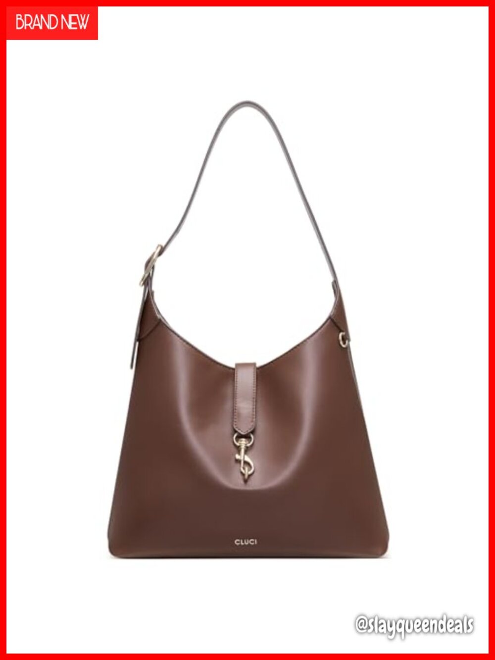 Women's Slouchy Vegan Leather Hobo Shoulder Bag
